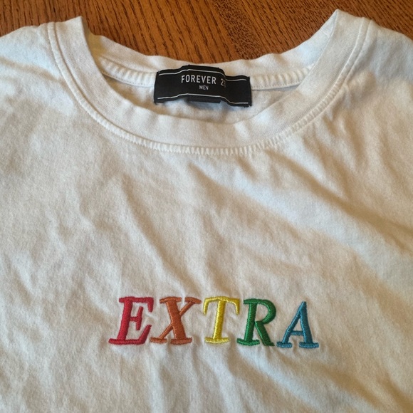 Forever 21 Other - Forever 21 Mebs White Graphic Tee Small